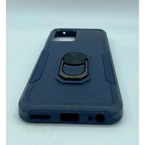 Magnetic Kickstand Case For Motorola Moto G 5G 2022 Blue + 2 Screen Protectors - Picture 5 of 11